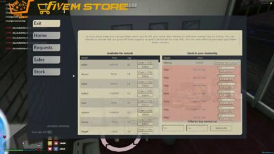 vehicleshop system v8 preview 1