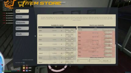 vehicleshop system v8 preview 1